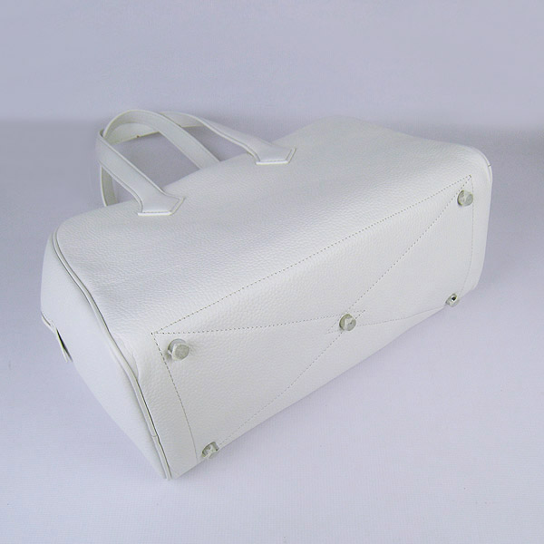 Best Replica Hermes Victoria Cowskin Leather Bags 2010 White H2802 - Click Image to Close